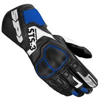 Spidi Sts-3 Black Blue Motorcycle Gloves