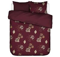 ESSENZA Dekbedovertrek Elin Wine Red-2-persoons (200 x 200/220 cm)