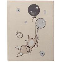 Leen Bakker Vloerkleed Balloon Bunny - beige - 95x125 cm