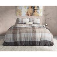 Dreamhouse - Thor Dekbedovertrek Flanel (Warm) - Taupe - 140 x 220