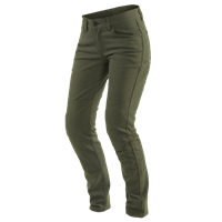 Dainese Classic Slim Lady Tex Olive Motorcycle Pants Maat