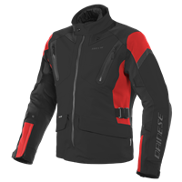 Dainese Tonale D-Dry Black Lava Red Black Motorcycle Jacket