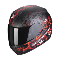 Scorpion Exo-390 Cube Matt Black-Red