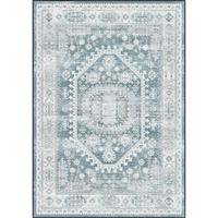 Lizzely Garden & Living Vloerkleed Vintage 200x300cm Wit Blauw Perzisch Oosters Tapijt