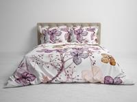 Heckett & Lane Brigitte Dekbedovertrek Floral Pink 260x200/220