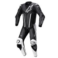 Alpinestars Fusion 1PC Suit, 1-delig motorpak, Zwart-Wit