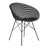 Kartell Smatrik Stoel Outdoor - Zwart / Zwart