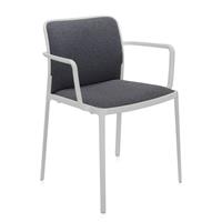 Kartell Audrey Soft Armstoel - Trevira - Wit - Grijs