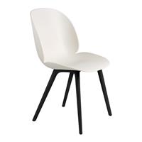 Gubi Beetle Stoel Plastic - Alabaster White/Black