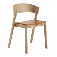 Muuto Cover Side Chair Eiken - Refine Leather Cognac