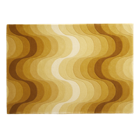 Verner Panton Verpan Wave Teppich Gelb