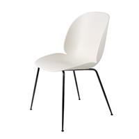 Gubi Beetle Stoel Un-upholstered Black Base - Alabaster White