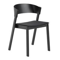 Muuto Cover Side Chair - Zwart / Remix 183 Stoffering