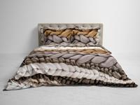 Heckett & Lane Daley Dekbedovertrek Natural Taupe 260x200/220