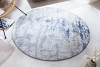 Invicta Interior Vloerkleed Modern Art Rond Blauw Beige 150cm - 41268