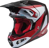 FLY Racing Formula Carbon Prime Helmet Red White Red Carbon