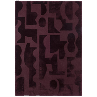 Brink & Campman Twinset Mural Burgundy 121100 - 200x280 cm Vloerkleed