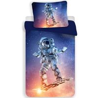 Sweet Home Astronaut Dekbedovertrek eenpersoons - 140 x 200 cm - polyester