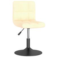 vidaXL Esszimmerstühle 4 Stk. Drehbar Creme Samt 
