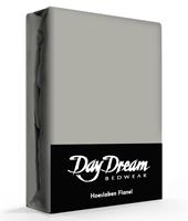 Day Dream Flanellen Hoeslaken Grijs -140 x 200 cm
