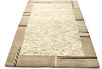 morgenland Wollen kleed Nepal vloerkleed met de hand geknoopt beige handgeknoopt