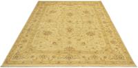 morgenland Wollen kleed Farahan vloerkleed met de hand geknoopt beige