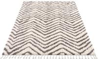 Carpet City Hoogpolig vloerkleed Pulpy 531 bijzonder zacht, met franje, zigzag-look
