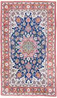 morgenland Wollen kleed Isfahan vloerkleed met de hand geknoopt blauw handgeknoopt