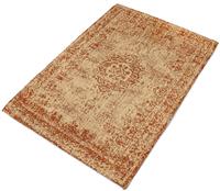 Morgenland Wollteppich Vintage Teppich handgetuftet beige, rechteckig, 7 mm Höhe, Vintage Design