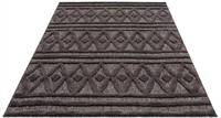 Carpet City Teppich SANTORINI 58538, rechteckig, 5 mm Höhe, 3D-Design: Flor erzeugt ein Hoch-Tief-Effekt, In- und Outdoor geeignet