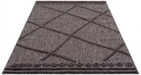 Carpet City Teppich SANTORINI 58578, rechteckig, 5 mm Höhe, 3D-Design: Flor erzeugt ein Hoch-Tief-Effekt, In- und Outdoor geeignet
