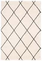Leonique Hochflor-Teppich Belle, rechteckig, 35 mm Höhe, Rauten Design, weiche Haptik, ideal im Wohnzimmer & Schlafzimmer