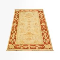 morgenland Wollen kleed Farahan vloerkleed met de hand geknoopt beige