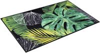 Wash+Dry By Kleen-tex Teppich Neoflora, rechteckig, 7 mm Höhe, Motiv Blätter Monstera, rutschhemmend, In- und Outdoor geeignet, waschbar