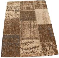 Morgenland Teppich Vintage Teppich handgetuftet mehrfarbig, rechteckig, 7 mm Höhe, Vintage Design