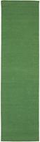 Morgenland Wollteppich Kelim Teppich handgewebt grün, rechteckig, 6 mm Höhe, Kurzflor