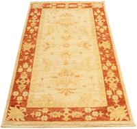 morgenland Wollen kleed Farahan vloerkleed met de hand geknoopt beige