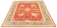 morgenland Wollen kleed Afghan vloerkleed met de hand geknoopt rood