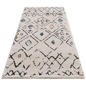 Carpet City Teppich Mista 2574, rechteckig, 9 mm Höhe, edler Glanz, Wohnzimmer