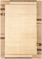 Morgenland Wollteppich Nepal Teppich handgeknüpft beige, rechteckig, 8 mm Höhe, handgeknüpft