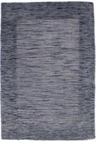 Morgenland Wollteppich Loribaft Teppich handgewebt blau, rechteckig, 8 mm Höhe, Kurzflor