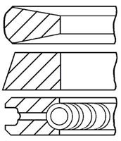 Goetze Engine Kolbenringsatz  08-124500-00