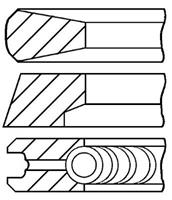 Goetze Engine Kolbenringsatz  08-127700-00