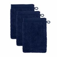 Möve Waschhandschuh Superwuschel 3er-Pack black denim