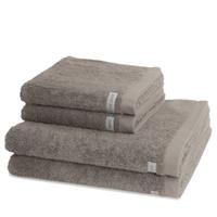 Ross 2 X Handtuch 2 X Duschtuch - Handtuch-Set Sinfonie Handtücher taupe