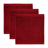 Möve Seiftuch Superwuschel 3er-Pack rot Gr. 30 x 30