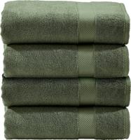 done. Handdoekenset Deluxe Unikleurig, hotelkwaliteit van hoogwaardige gedraaide badstof