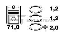 ET Engineteam Kolbenringsatz  R1010600