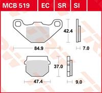 TRW Standaard EC remblokken, en remschoenen voor de moto, MCB519EC