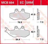 TRW Standaard EC remblokken, en remschoenen voor de moto, MCB664EC